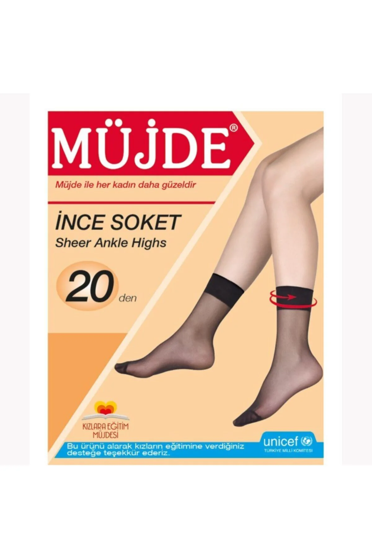 20 Denye Ince Soket Kadın Çorap 24'lü