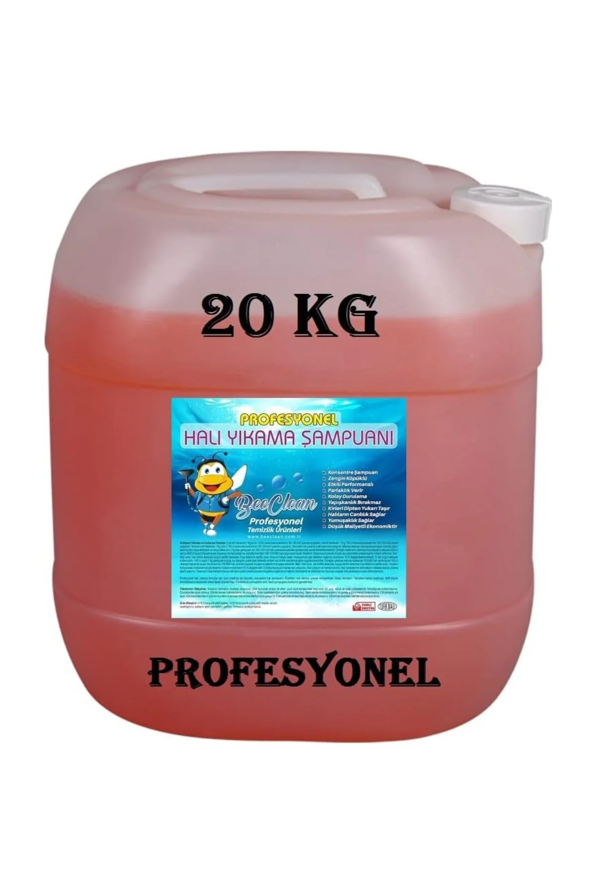 20 Kg Profesyonel Halı & Koltuk Yıkama Şampuanı ( Turuncu PHS 30-