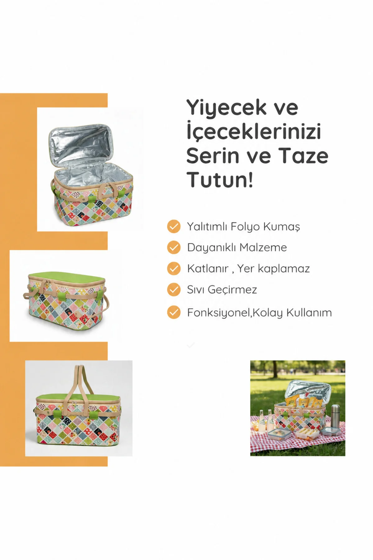 20 LT TERMAL PİKNİK SEPETİ