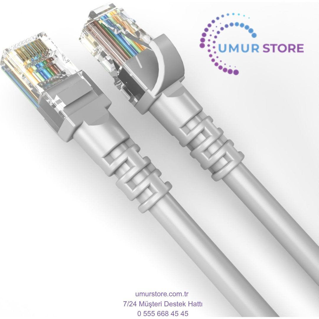 20 Metre Cat6 Network-Ağ-Ethernet Kablosu Gri 20 Metre Cat6 Network-Ağ-Ethernet Kablosu Gri