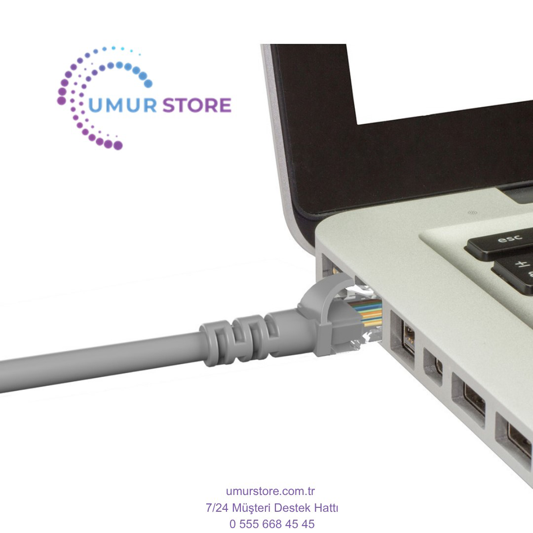 20 Metre Cat6 Network-Ağ-Ethernet Kablosu Gri 20 Metre Cat6 Network-Ağ-Ethernet Kablosu Gri