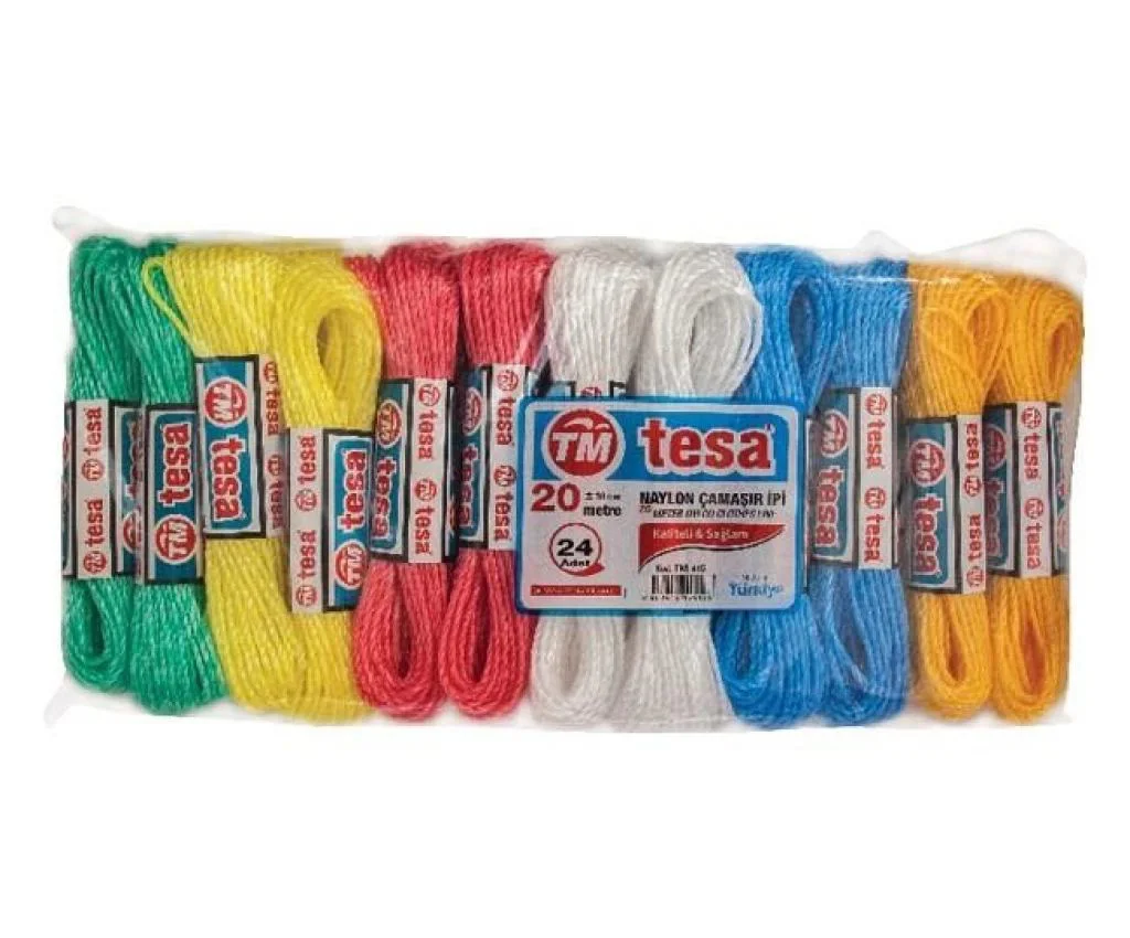 20 Metre Naylon Çamaşır İpi 24'lü - Dayanıklı ve Uzun Ömürlü Çamaşır İpi Fiyatı, Yorumları ve Özellikleri