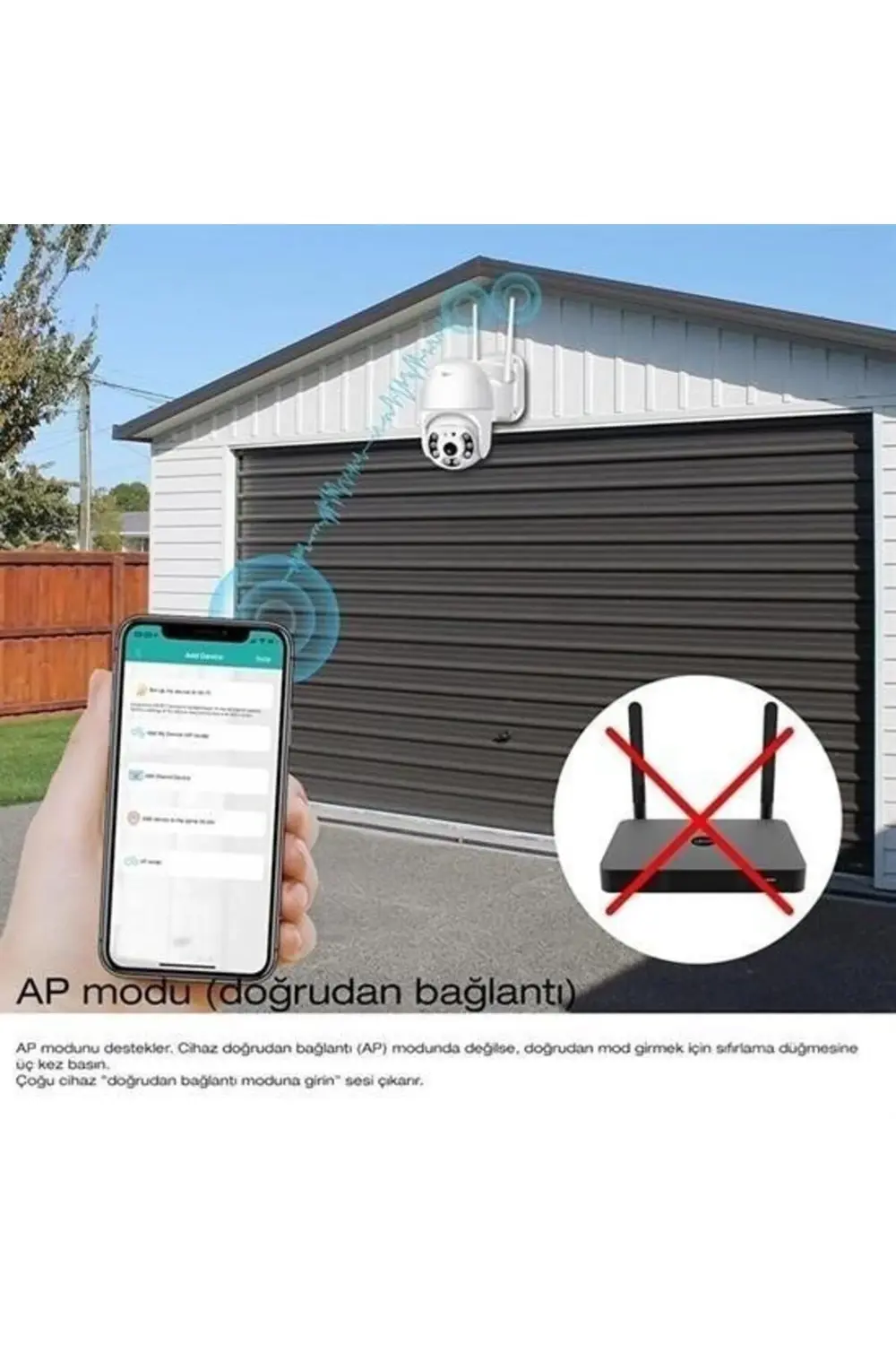 ® 20 MP HD Lens İç Dış Mekan Suya Danıklı IP Wifi Network Güvenli