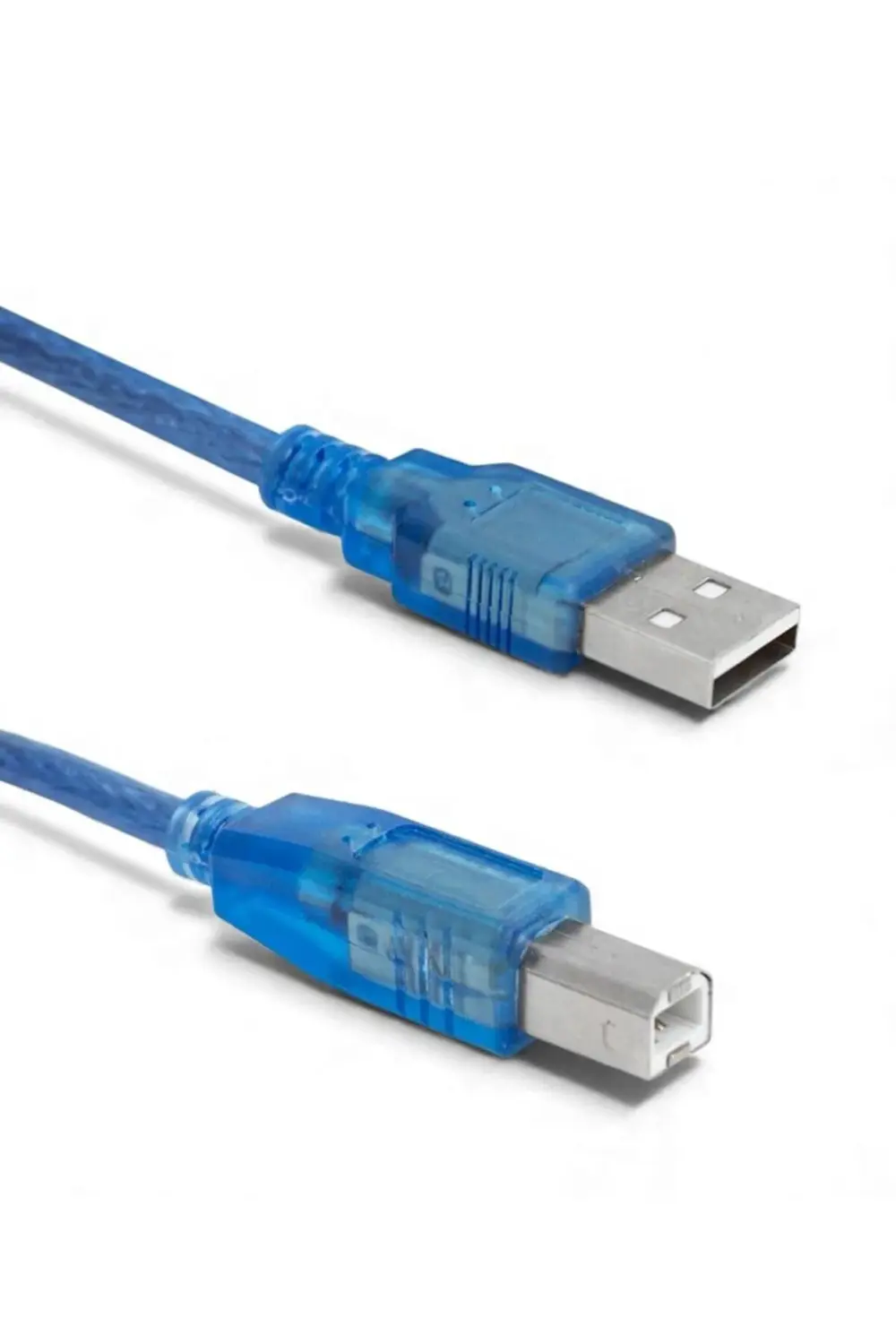 2.0 Şeffaf Mavi 10 Metre USB Yazıcı Kablosu | Hızlı Transfer, Day