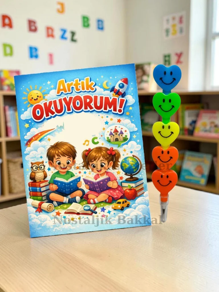 20 Set Yeni Okumayı Öğrenen Öğrencilere Hediye Artık Okuyorum Yaz