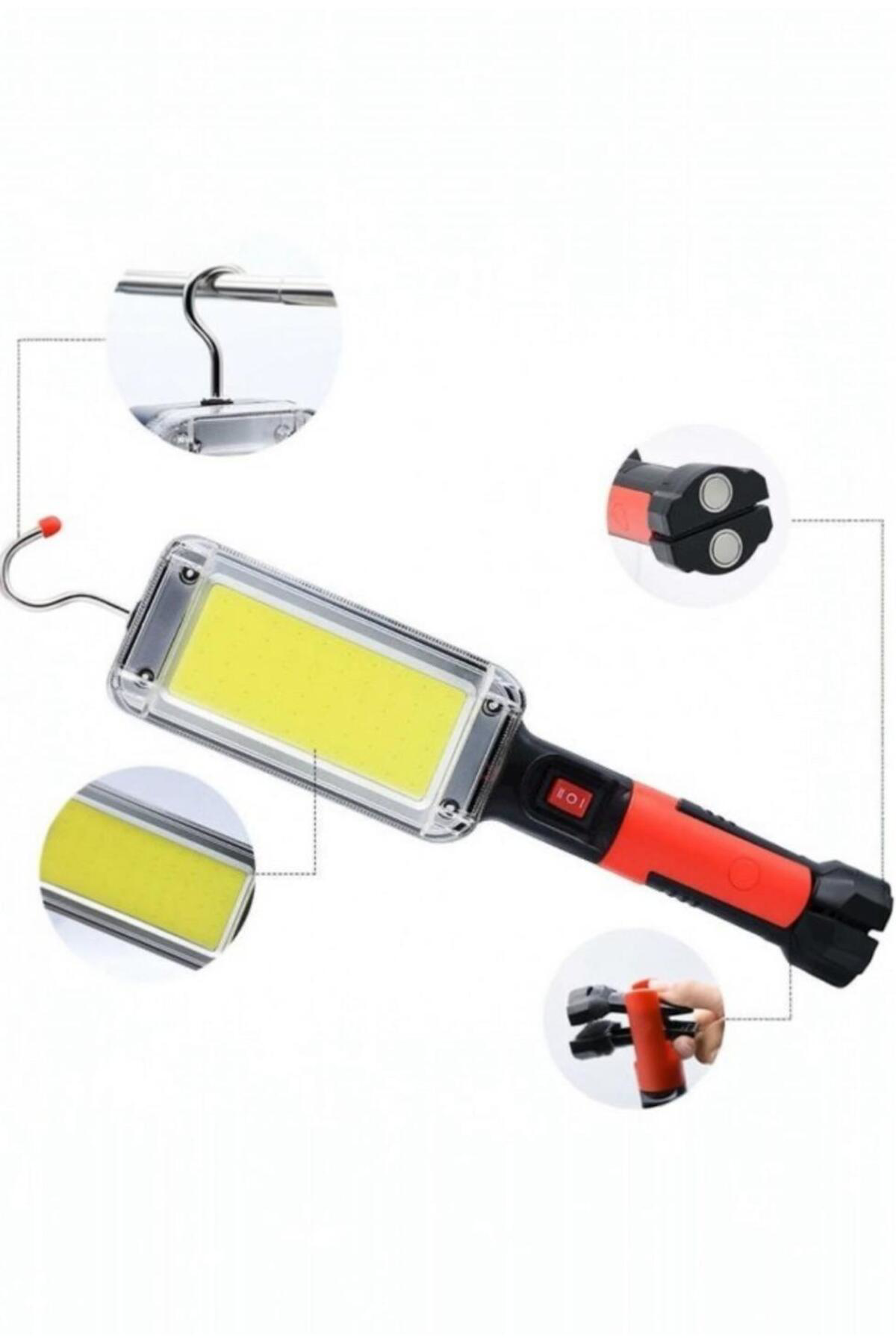 20 Watt COB LED Çalışma Lambası – Şarjlı, Güçlü Işık, Manyetik Ay