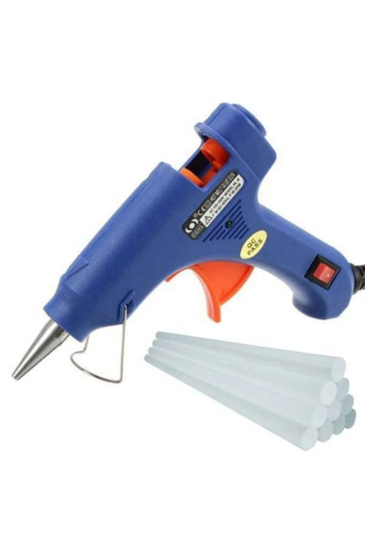 20 Watt Sıcak Silikon Tabancası 10 Adet Mum Silikon Çubuk