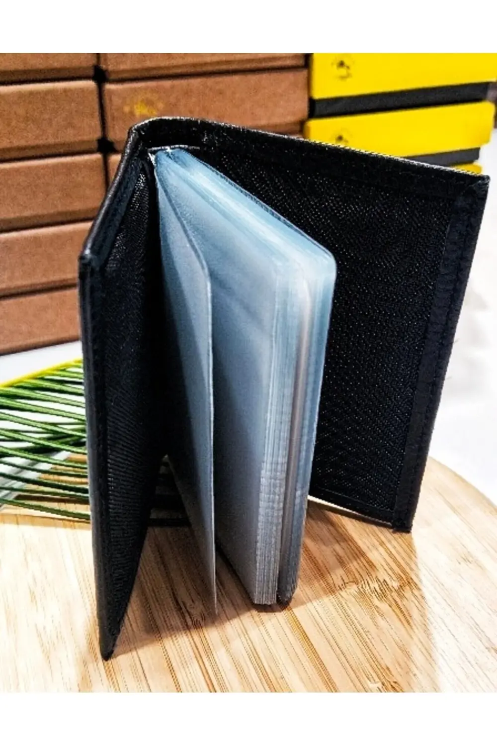 20 Yapraklı Deri Kartlık