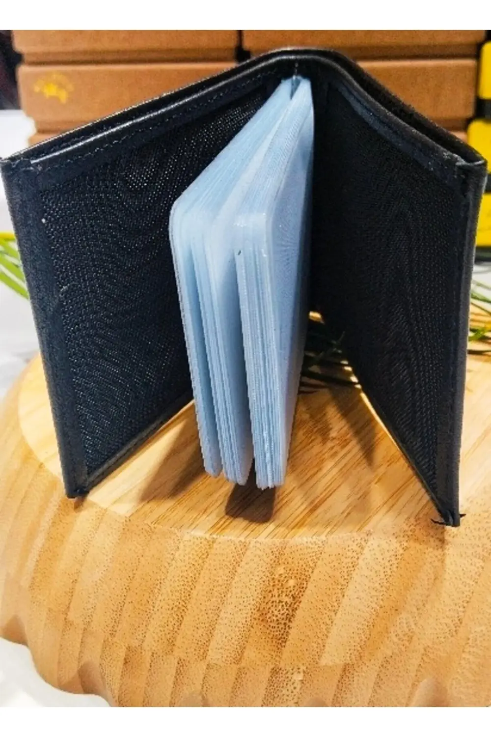 20 Yapraklı Deri Kartlık