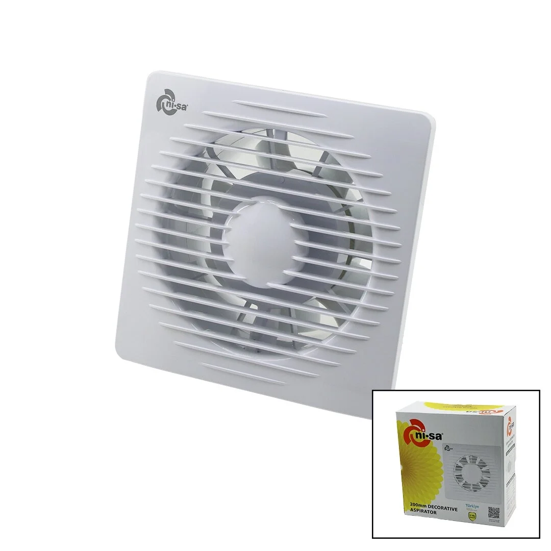 200 8inç Banyo Tuvalet Havalandırma Aspiratörü 40w 200m3/h  Ebt-200 Bx40 Fiyatı, Yorumları ve Özellikleri