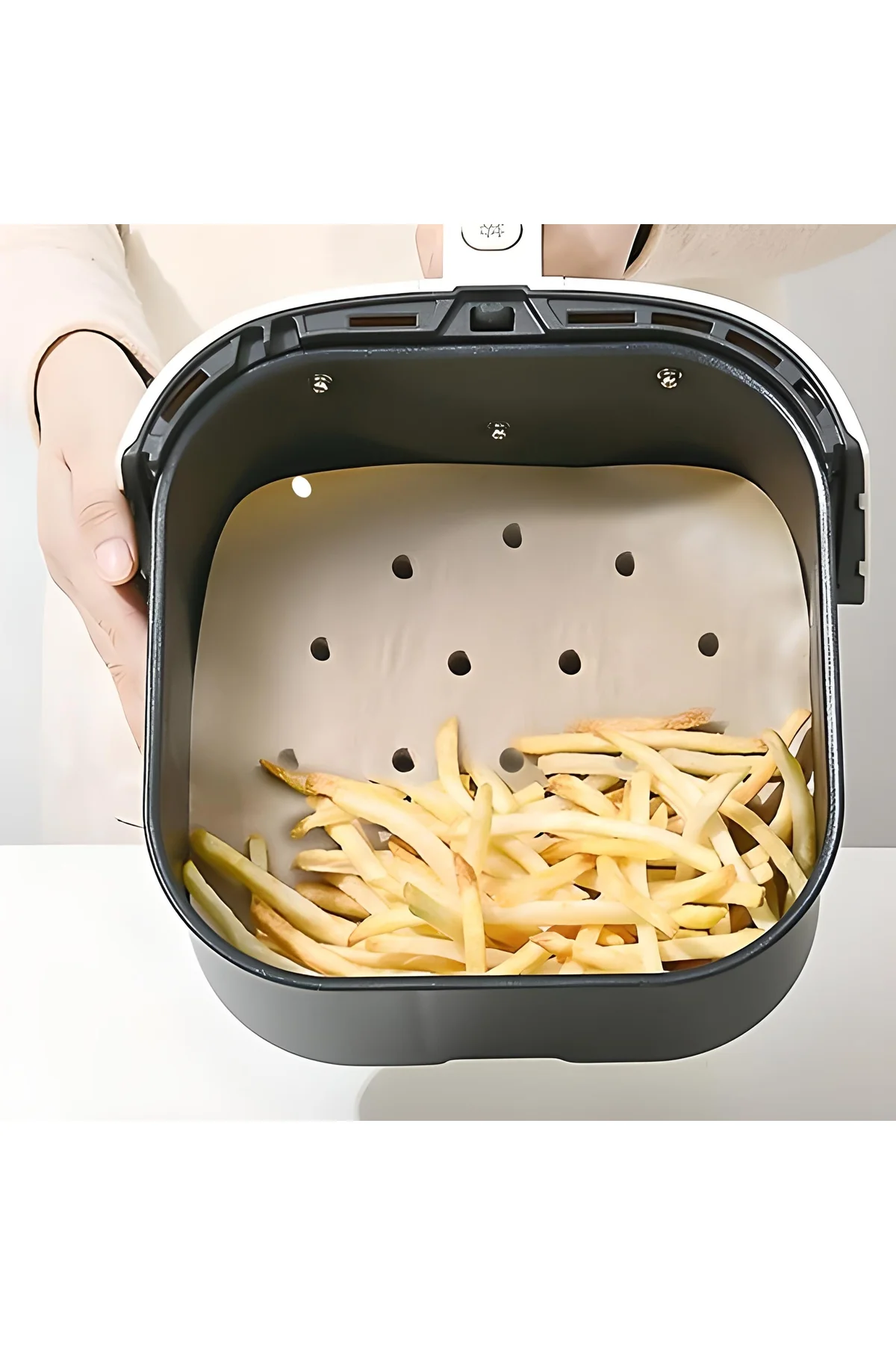 200 Adet Air Fryer Pişirme Kağıdı Tek Kullanımlık Hava Fritöz Yağ