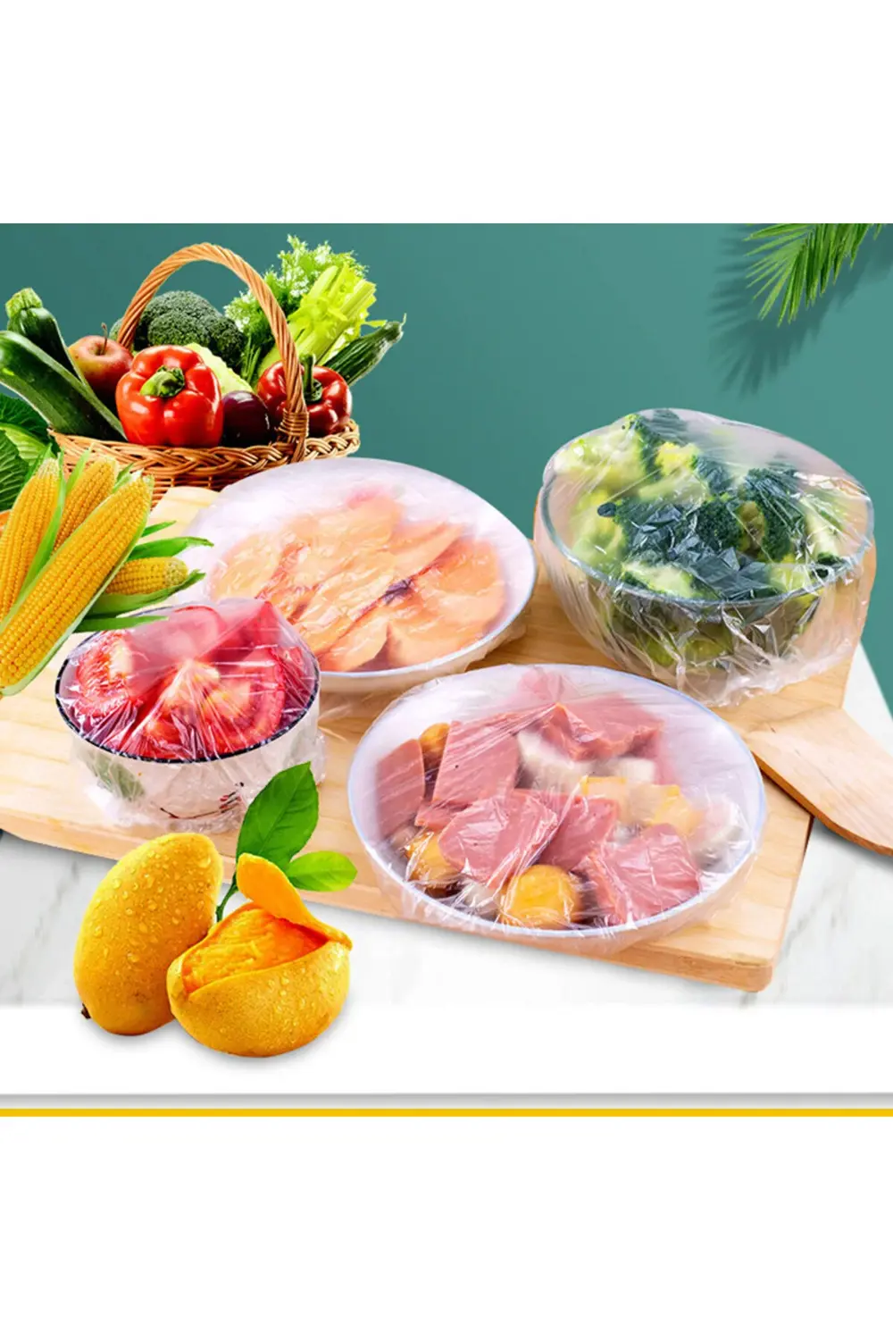 200 Adet Tazeliği Koruyan Çok Amaçlı Tabak Tencere Gıda Muhafaza