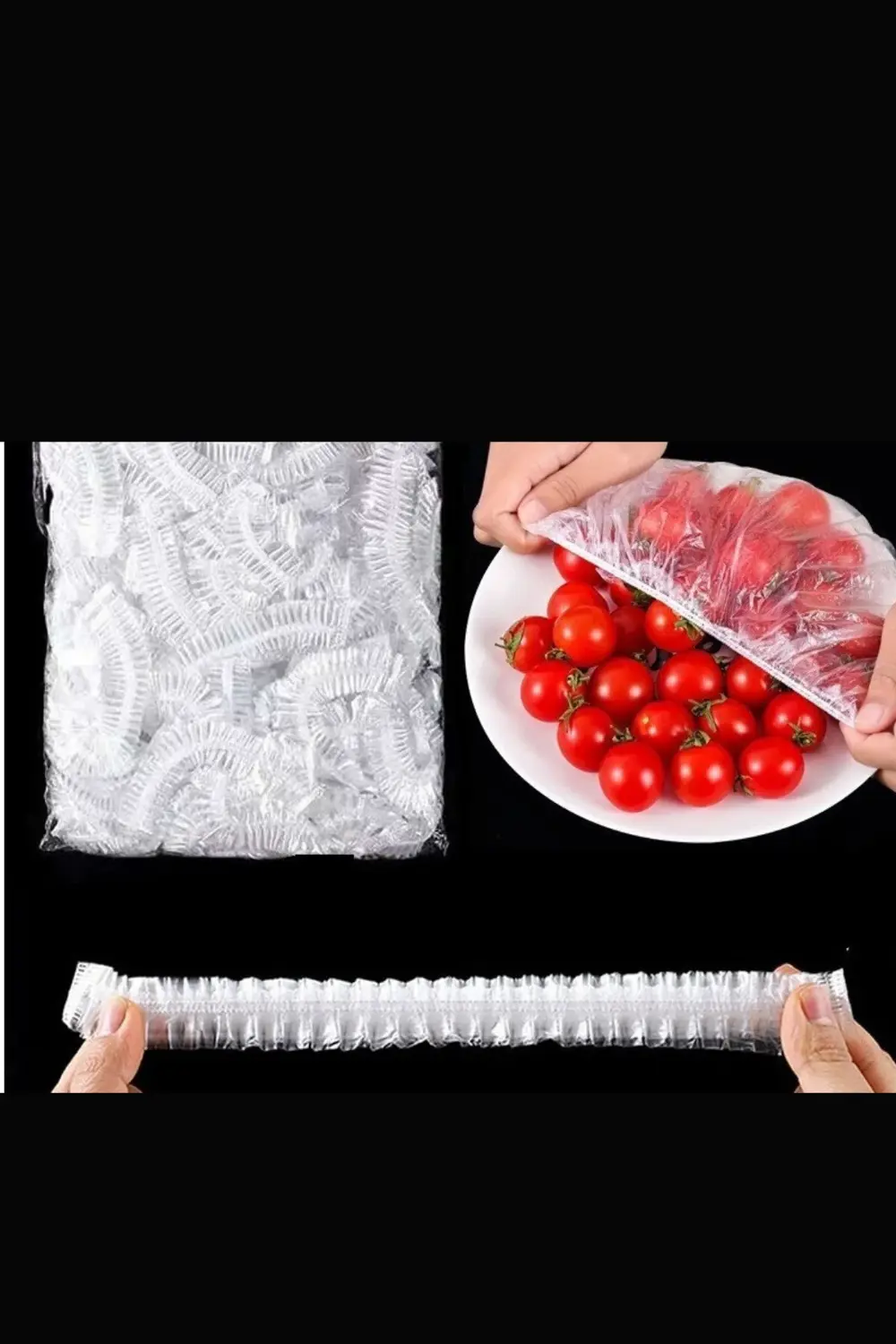 200 Adet Tazelik Koruyucu Tabak Tencere Gıda Bonesi Çok Amaçlı Pr