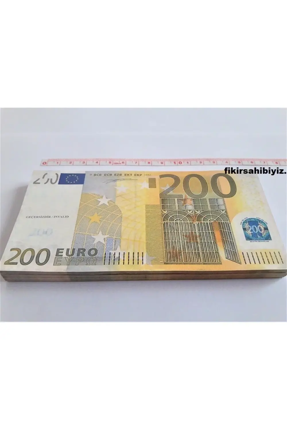 200 Euro Dizi Film Klip Çekimi Düğün Parti Şaka Oyun Geçersiz Par