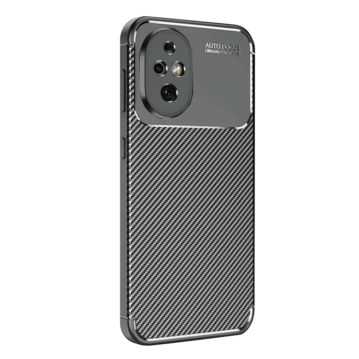 200 Kılıf Auto Focus Karbon Kapak - Siyah Cep Telefonu Kılıfı