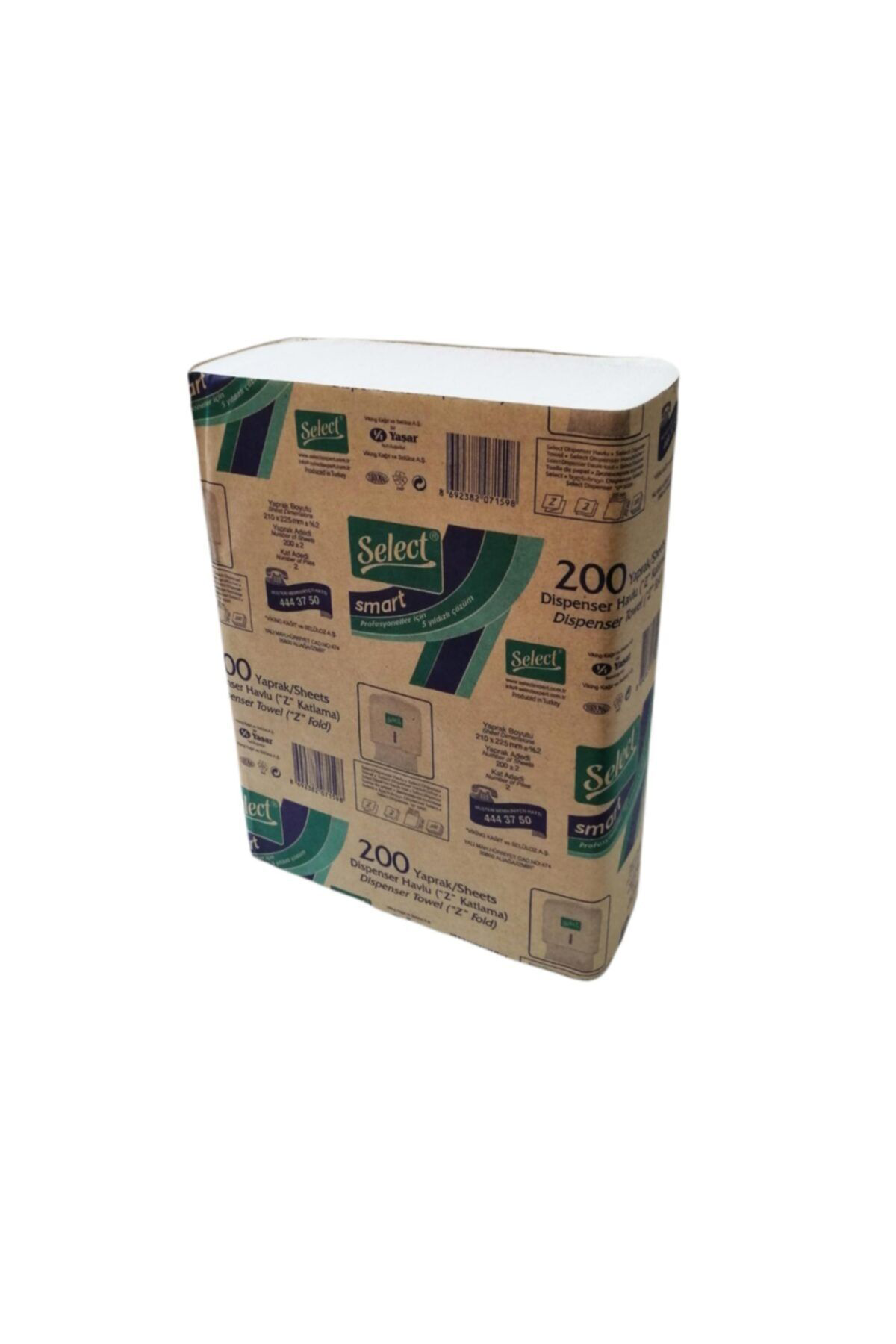 Select 200 Lü Standart Z Katlama Havlu 12 Paket