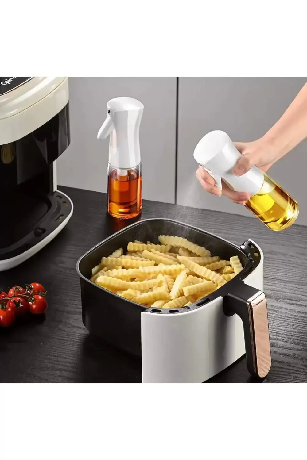 200 ML Sprey Yağdanlık - Airfryer Püskürtmeli Sprey Cam Şişe Zeyt