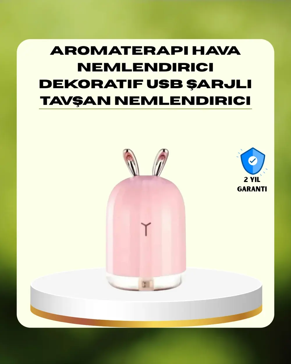 200 ml Ultrasonik Aroma Difüzör ve Hava Nemlendirici Gece Lambalı