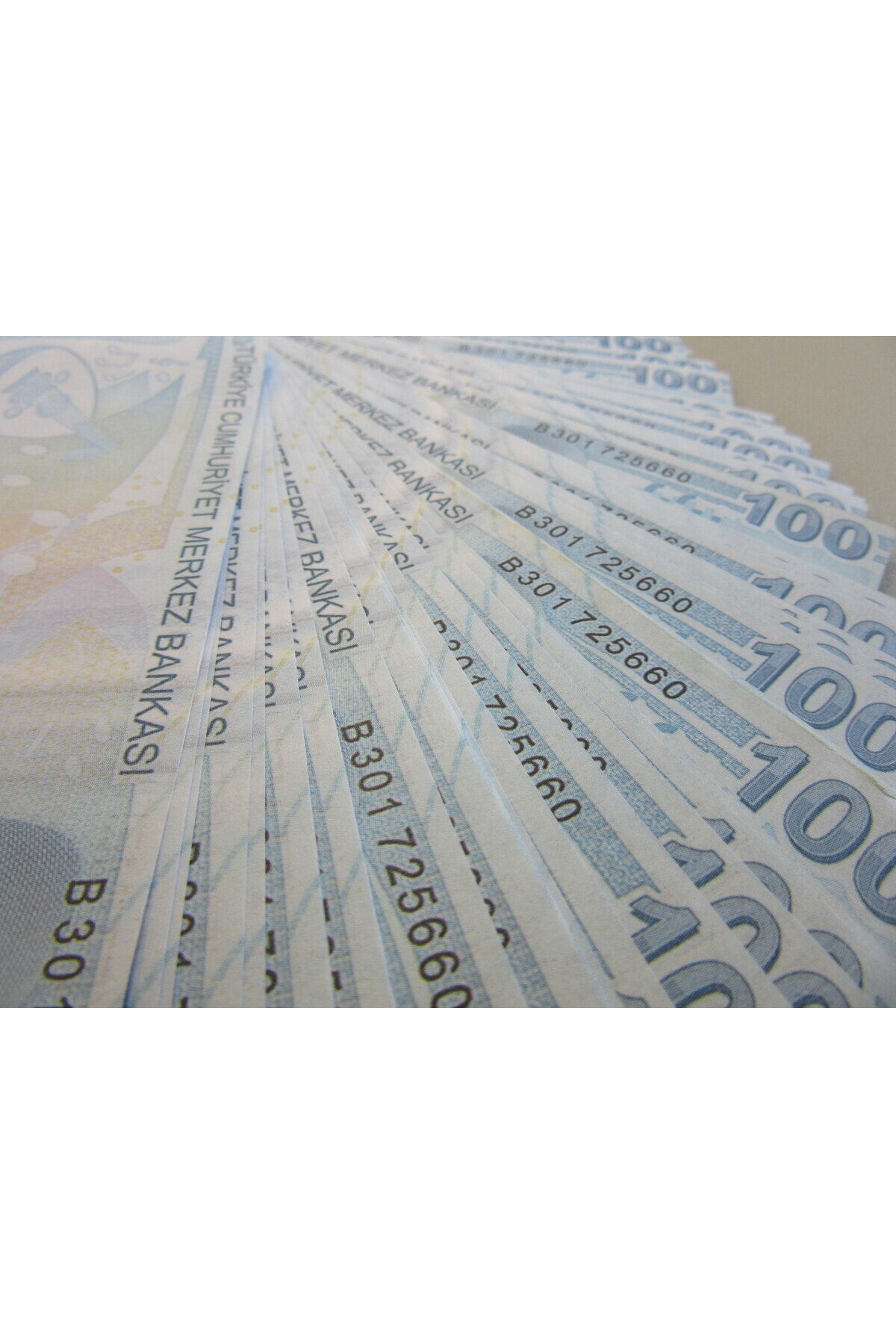 200 Tane Geçersiz Yazılı Kaliteli OYUN PARASI 100TL ÇİL TÜRK PARA