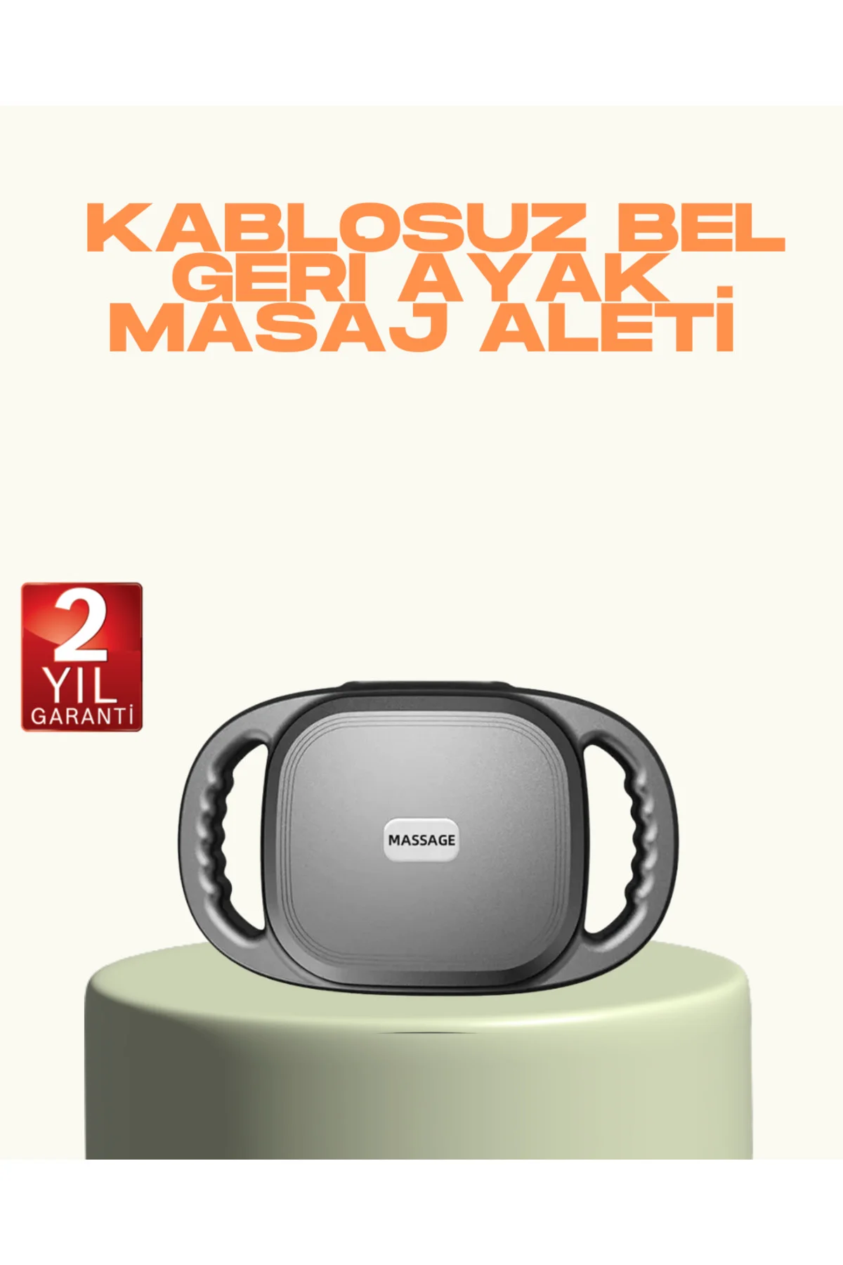 2000 mAh Şarjlı Masaj Tabancası 6 Başlık Ayarlı Güçlü Masaj Cihaz