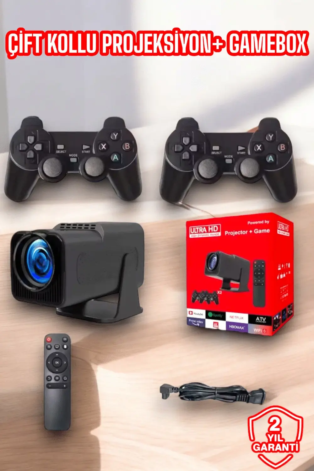 2000+ Oyun ve Popüler Uygulama Destekli Çok Fonksiyonlu Projeksiy