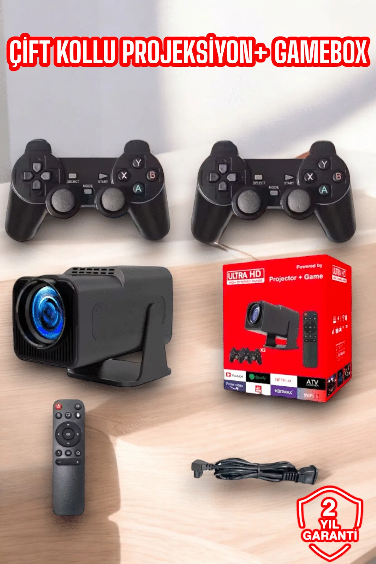 2000+ Oyun ve Popüler Uygulama Destekli Çok Fonksiyonlu Projeksiy