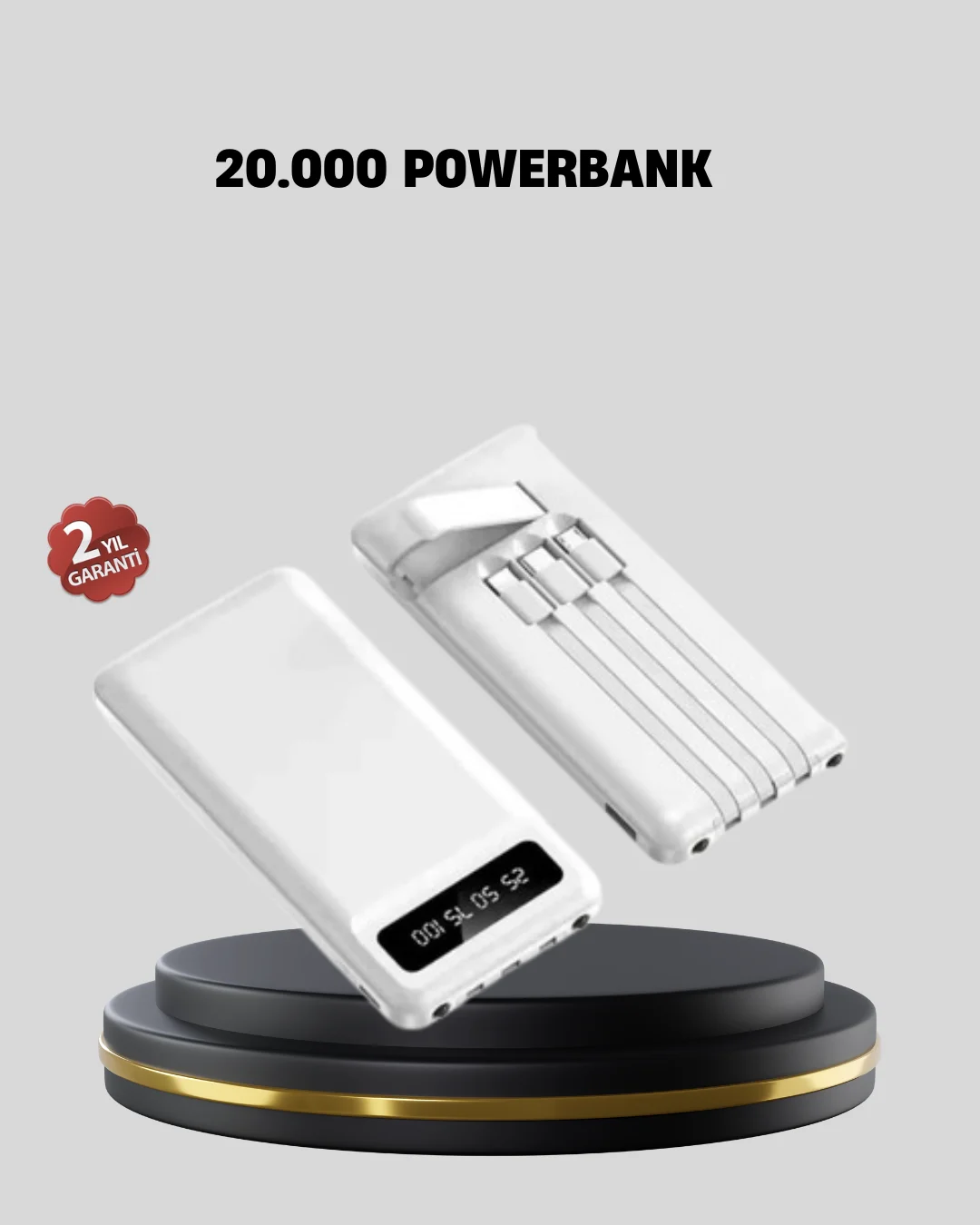 20.000 mAh 4 Çıkışlı LED Göstergeli Hızlı Şarj Powerbank Fiyatı, Yorumları ve Özellikleri