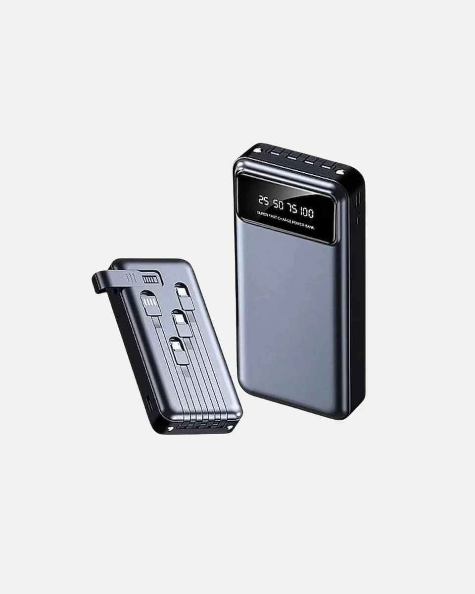 20000 mAh Hızlı Şarjlı Powerbank - 4 Çıkışlı ve LED'li Güvenli Batarya