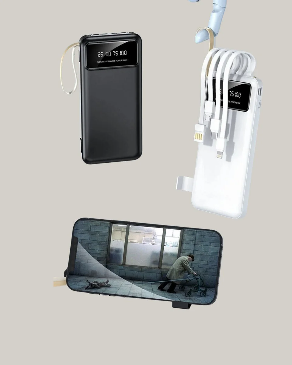 20000 mAh Hızlı Şarj Powerbank - 4 Çıkışlı LED'li Güvenilir Şarj Cihazı