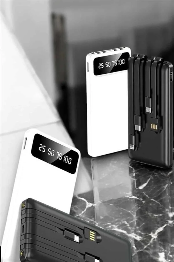 20.000 Mah Led Işıklı LCD Ekran USB Girişli Type-C Lightning Powerbank Yeni Nesil Fiyatı, Yorumları ve Özellikleri