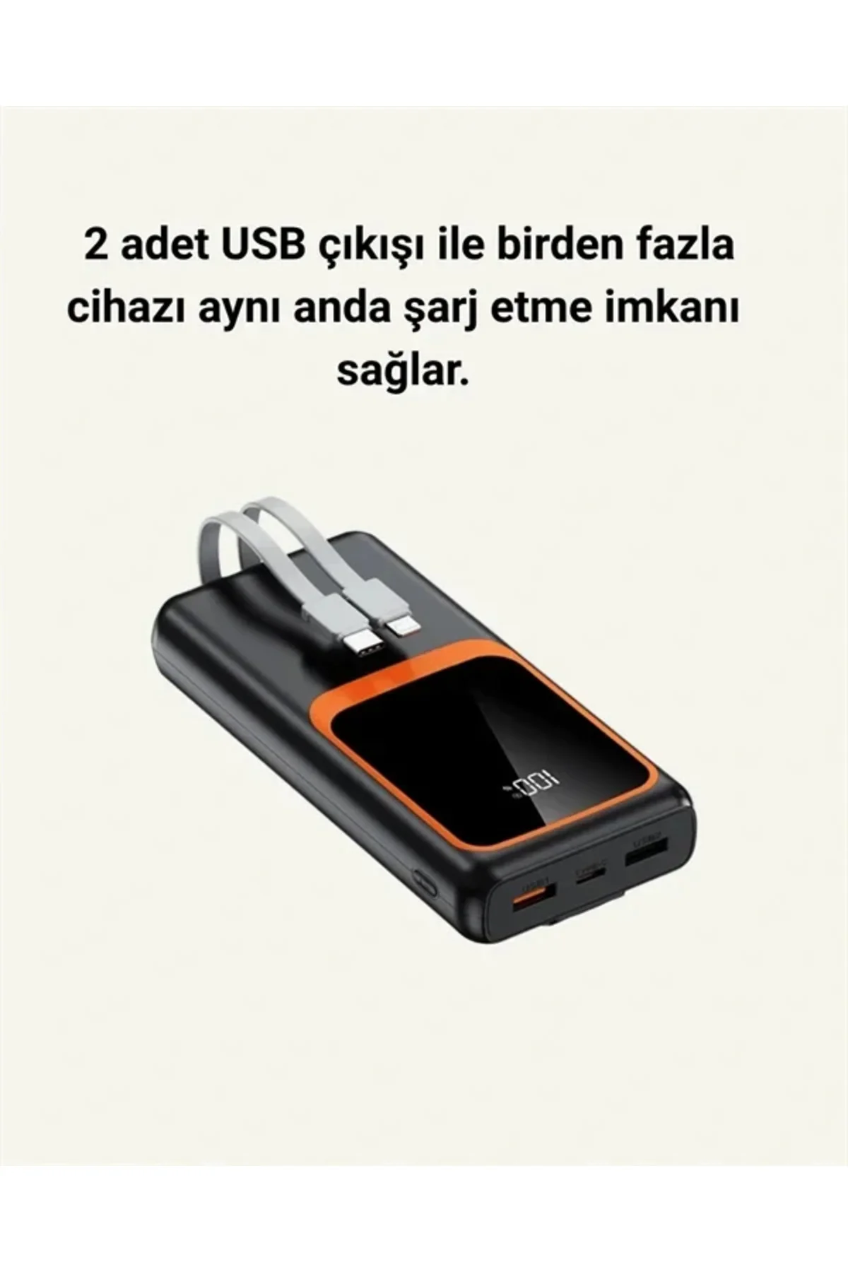 20000 mAh Taşınabilir Powerbank | Çok Kablolu, Hızlı Şarj Destekli (22.5W) 20000 mAh Taşınabilir Powerbank | Çok Kablolu, Hızlı Şarj Destekli (22.5W)