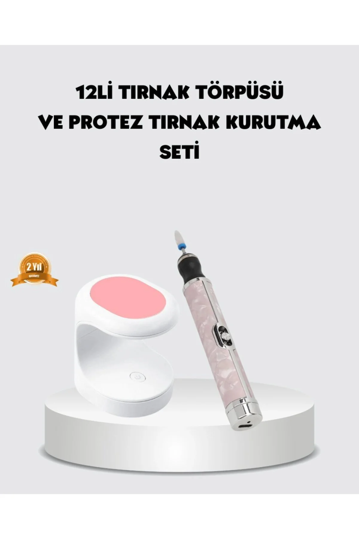 20.000 Rpm Tırnak Matkabı + Mini Led Oje Kurutma Cihazı Seti