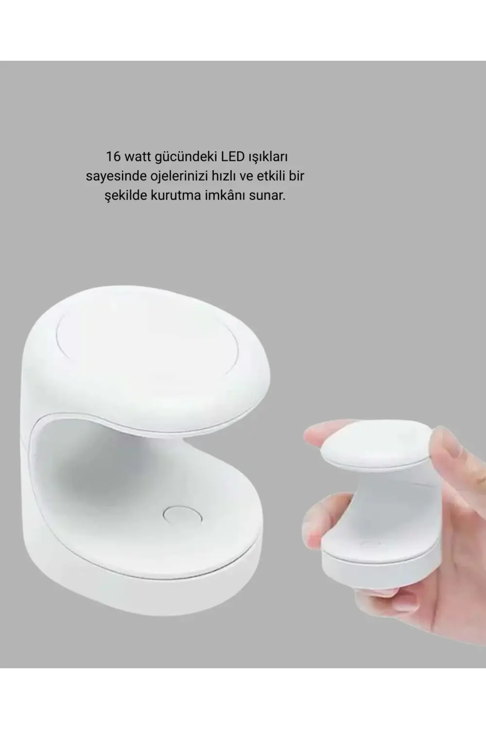 20.000 RPM Tırnak Matkabı + Mini LED Oje Kurutma Cihazı Seti