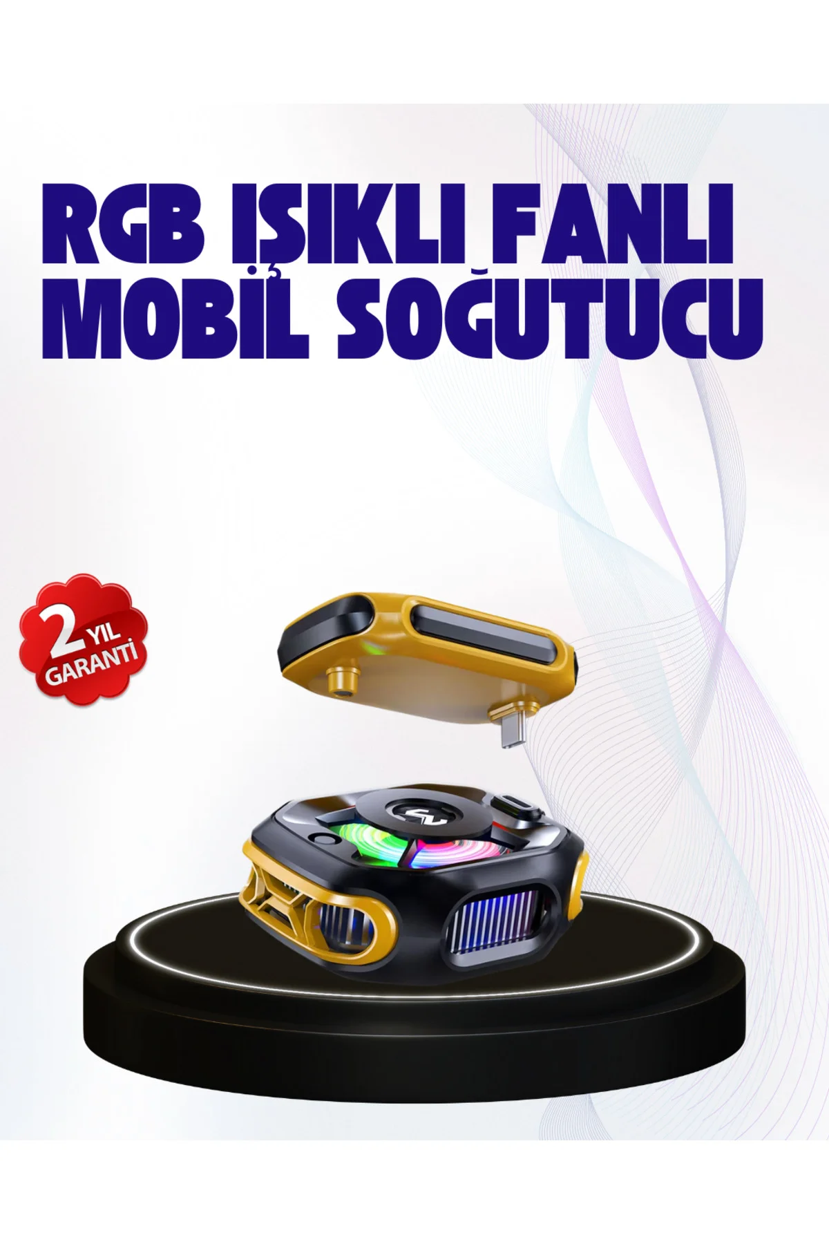 2000mAh Bataryalı Kablosuz Taşınabilir Cihaz Soğutucu