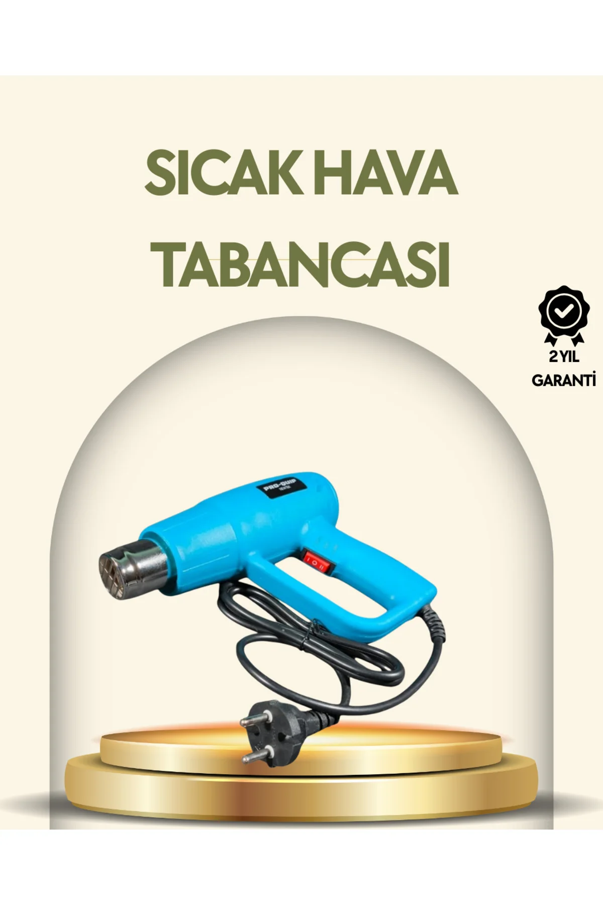 2000W Profesyonel 2 Kademeli Isı Tabancası Sıcak Hava Üfleme