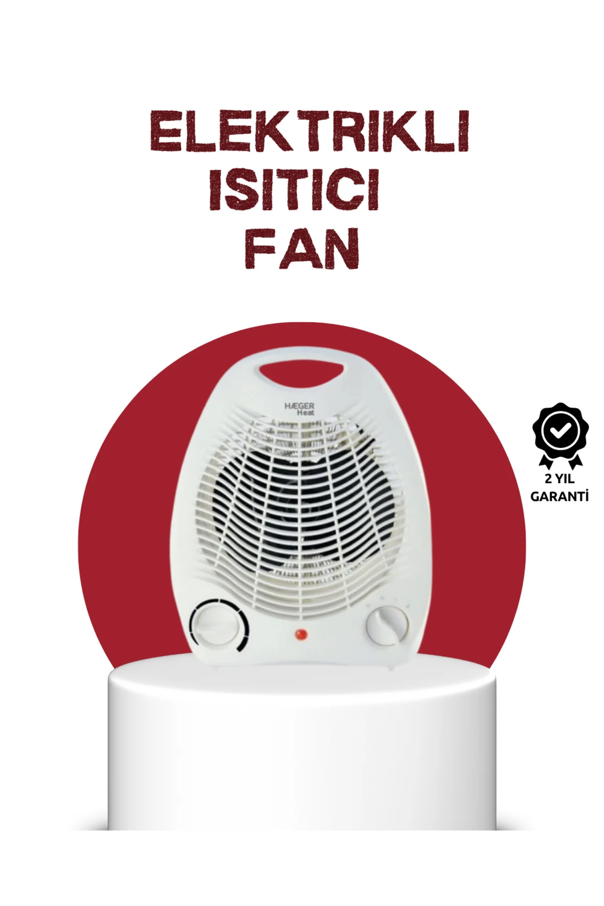 2000W Taşınabilir Elektrikli Fanlı Isıtıcı – Hızlı Isınma, Kompak