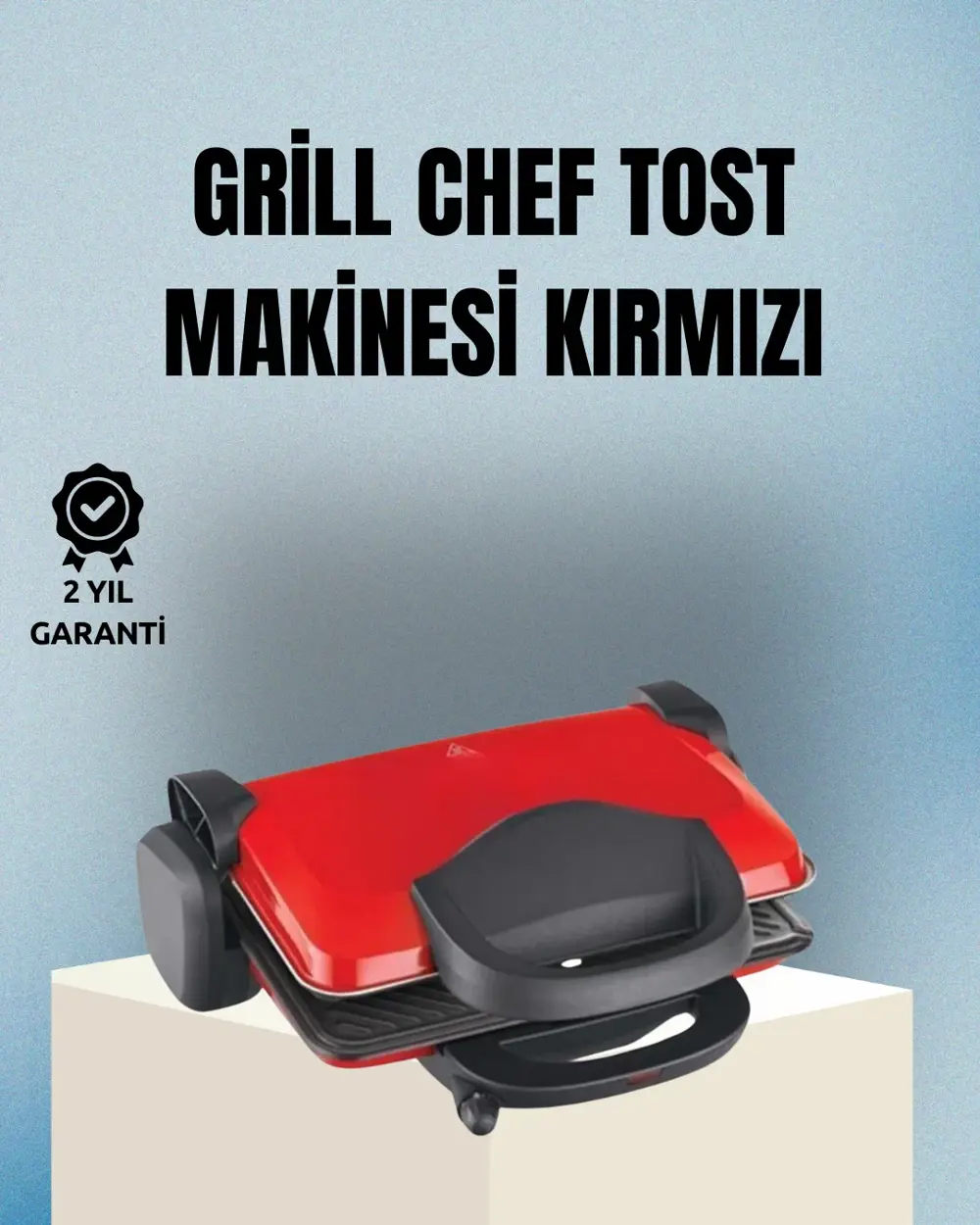 2000W Tost ve Izgara Makinesi – Granite/Teflon Plaka Seçenekli