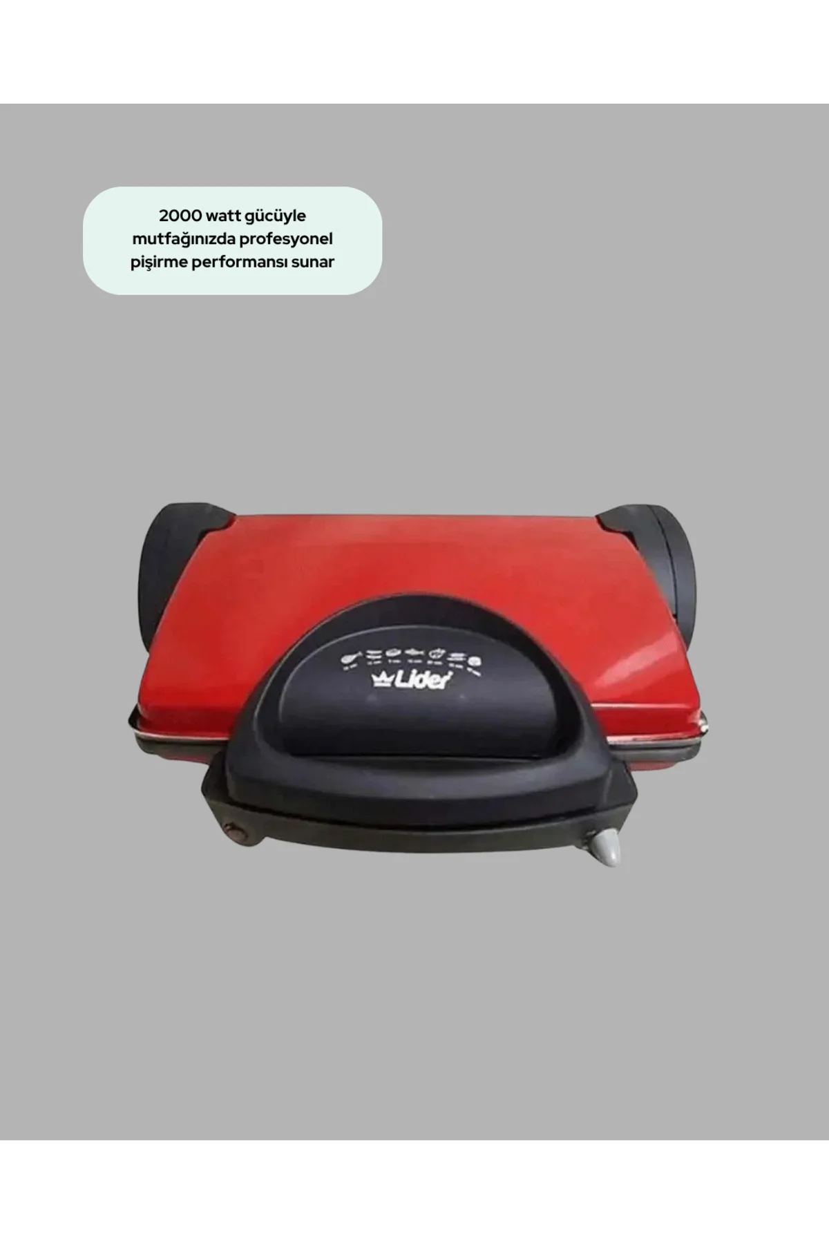 2000W Tost ve Izgara Makinesi – Granite/Teflon Plaka Seçenekli