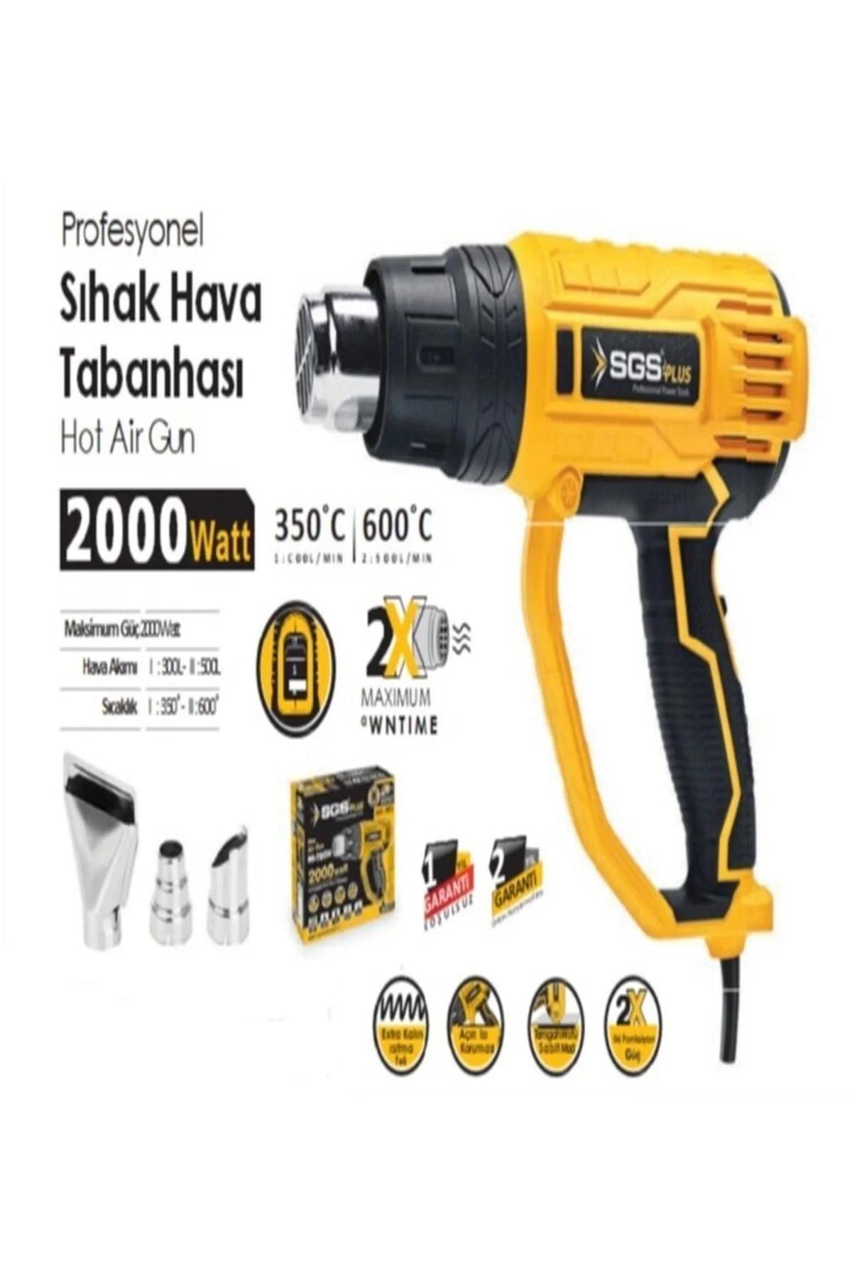 2000watt Sıcak Hava Tabancası