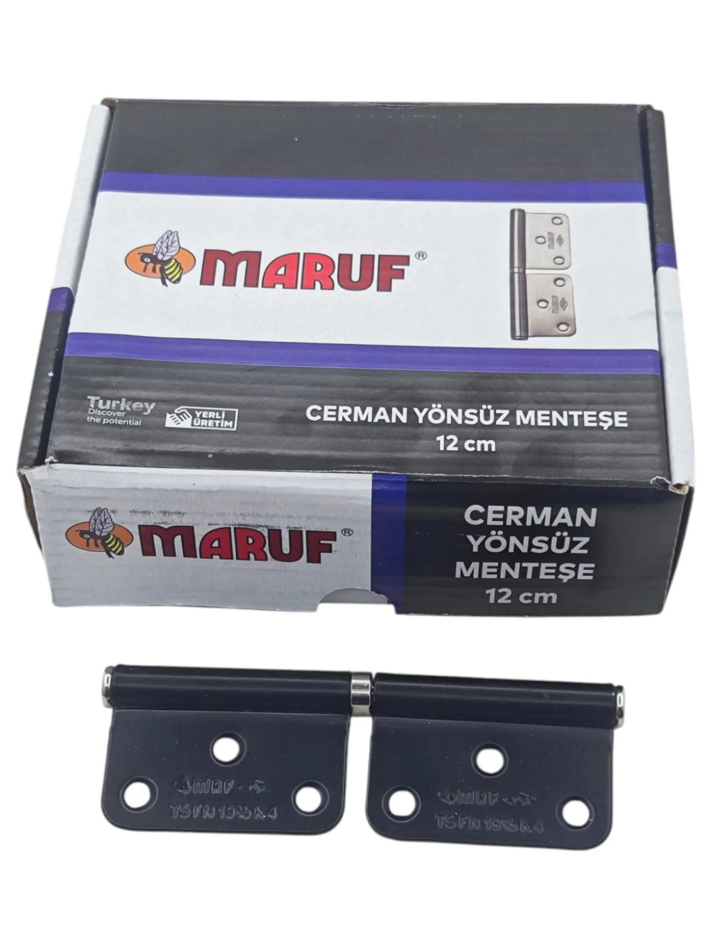 2001   Maruf Cermen Yönsüz Menteşe 2mm 12cm - Siyah