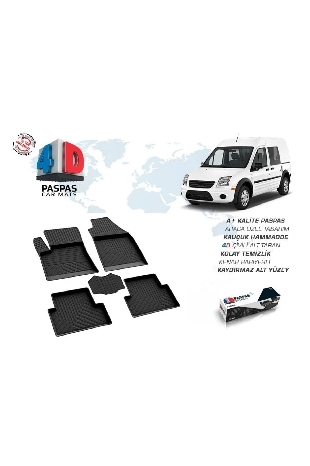 2002-2014 FORD CONNECT PANELVAN PASPAS 4D SIYAH - Üretici Firma : OMSA