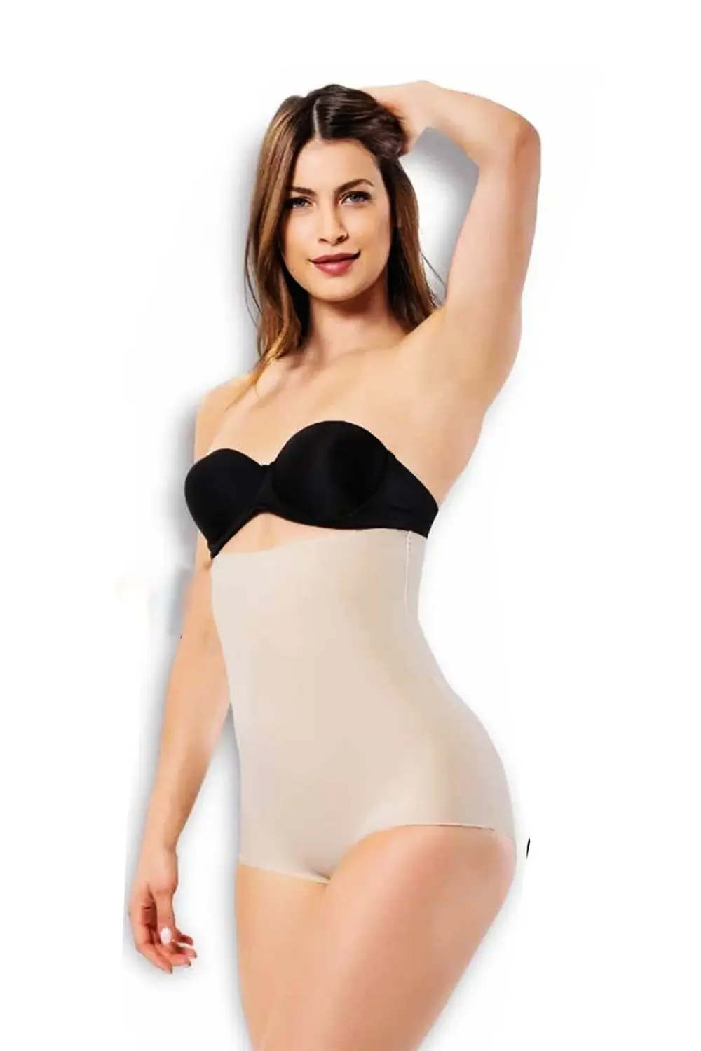 2003 Kadın Lazer Kesim Yüksel Bel Slip Külot Korse