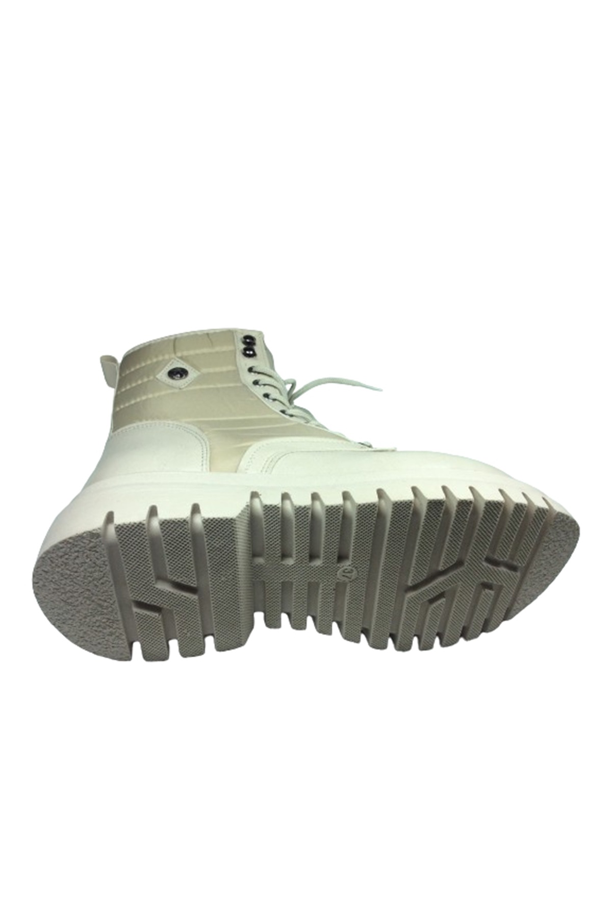 2005 Womenly Style Kadın Bot Bej Yanı Paraşüt Kumaşlı Bağcıklı Ve