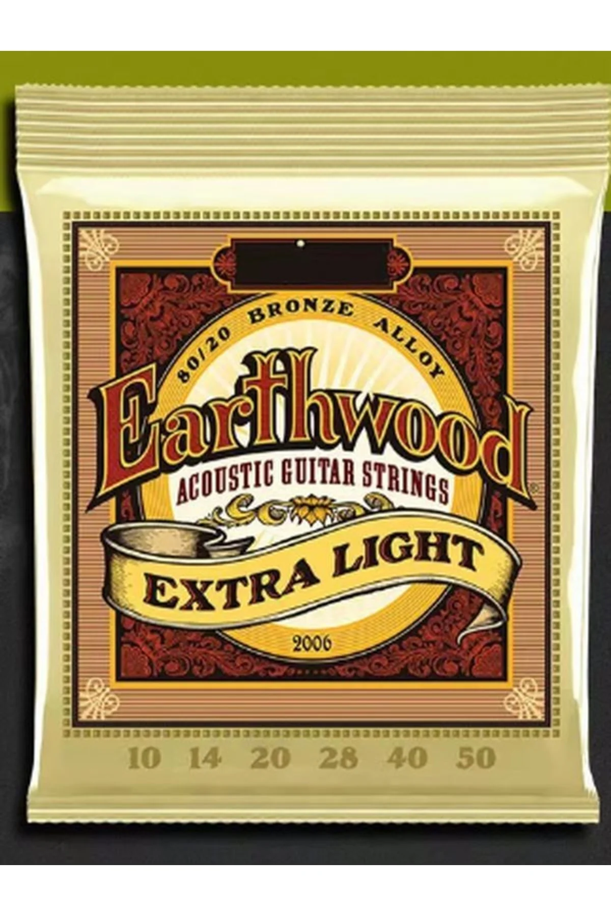 2006 Earthwood Extra Light Akustik Gitar Teli 10-50