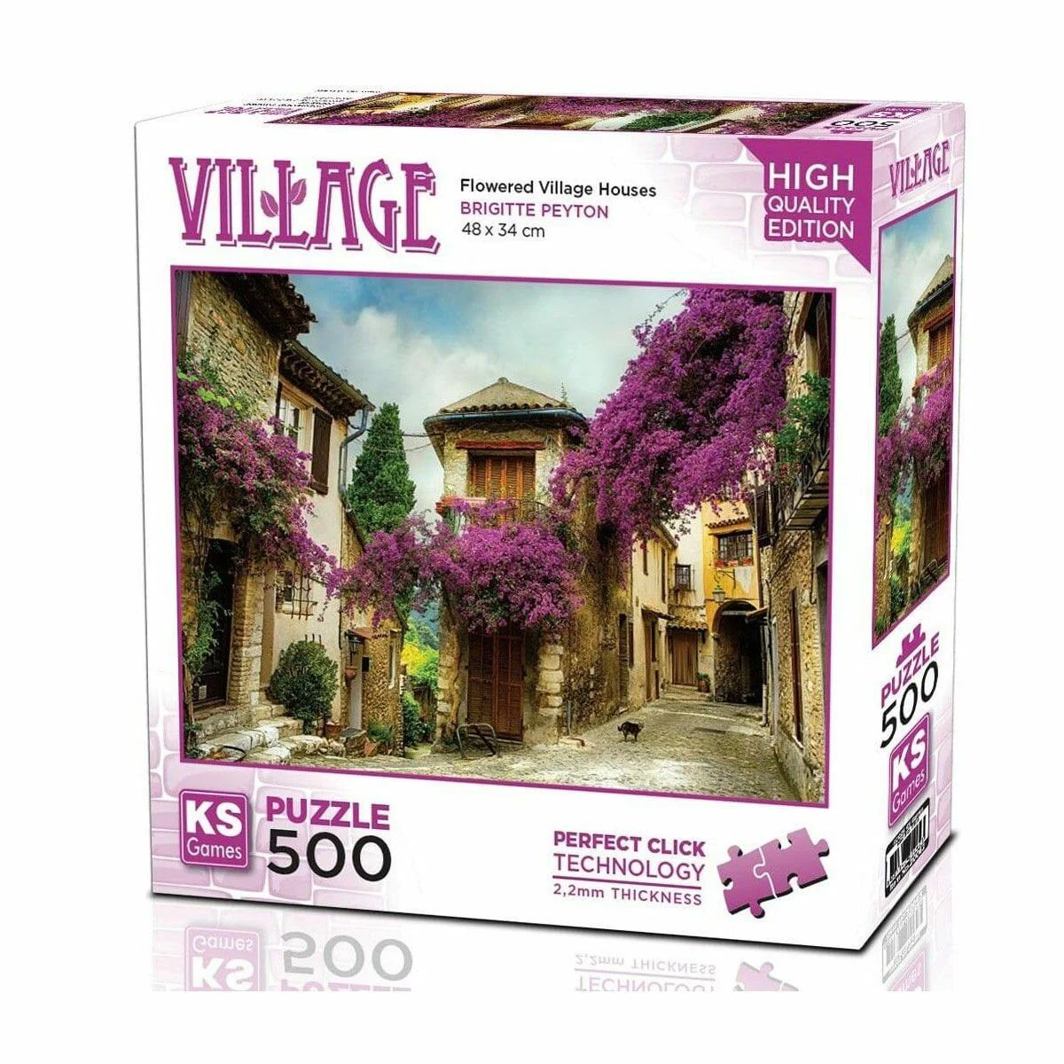 20062Flowered Village Houses 500 Parça Puzzle Fiyatı, Yorumları ve Özellikleri