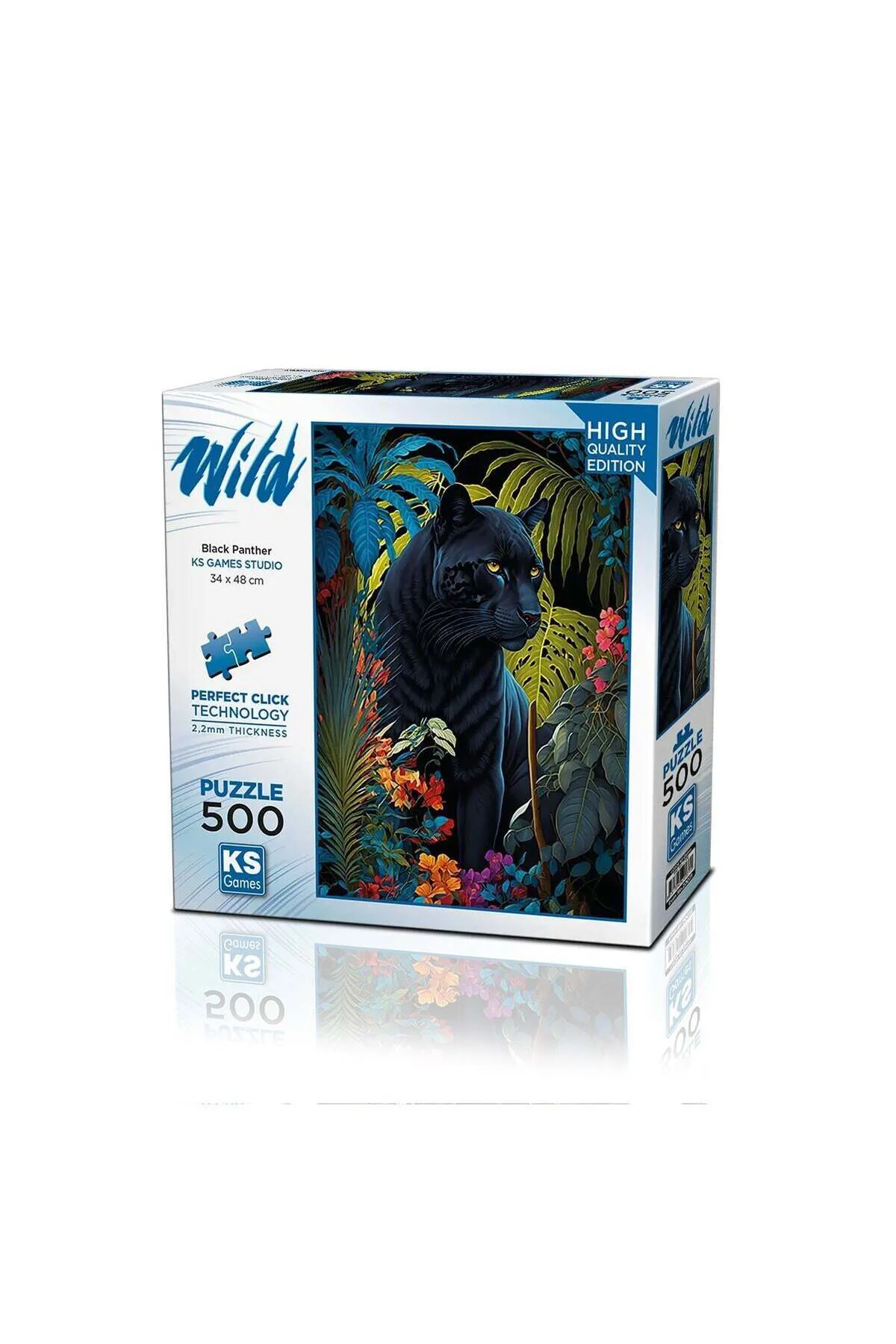 20071 Puzzle 500 Black Panther With A Tropical