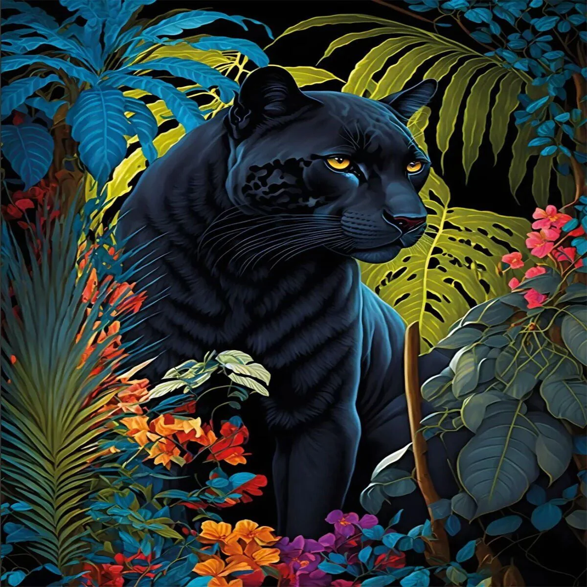 20071 PUZZLE 500 Black Panther With a Tropical Fiyatı, Yorumları ve Özellikleri