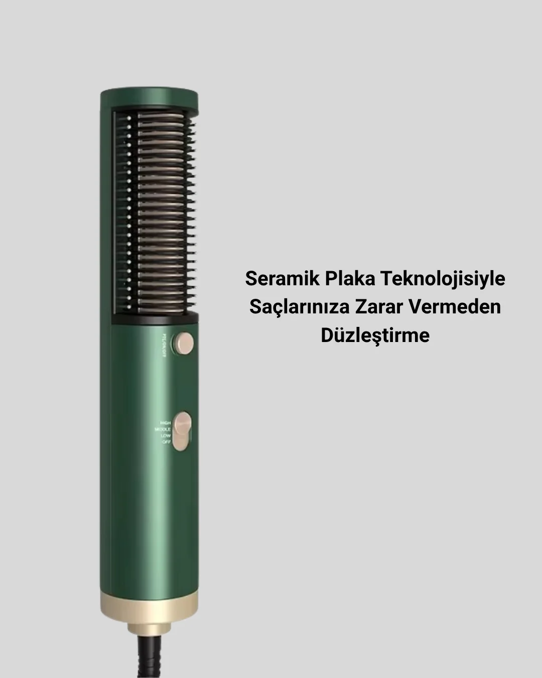 200°C Seramik Plakalı Saç Düzleştirici – Elektriklenme Önleyici İ