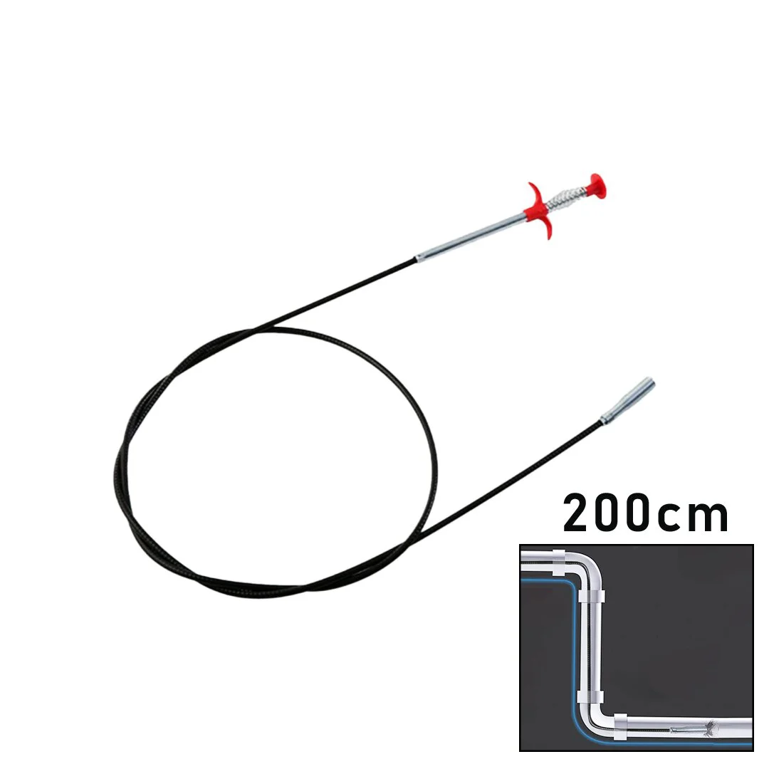 200CM Yaylı - Kıskaç Lavabo - Gider Vb.temizleme - Çok Amaçlı Çubuk
