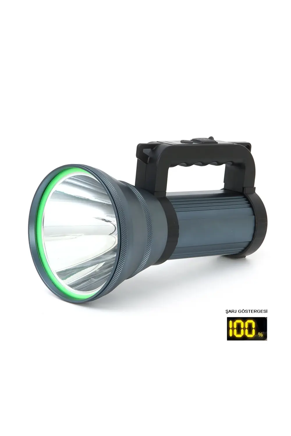 200W GÜÇLÜ ŞARJLI EL FENERİ PROJEKTÖR WATTON WT-411 Siyah